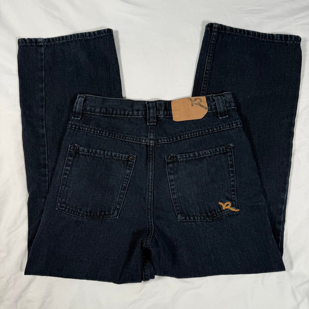 vintage Y2K Rocawear Jeans dark blue / black wide leg size 12 / w28